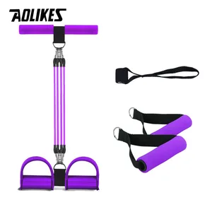Фитнес-эспандер AOLIKES с 4 трубками, тренажер для педалей, растягивающиеся эластичные ленты, стройнящее фитнес-оборудование для тренировки, оборудование для фитнеса