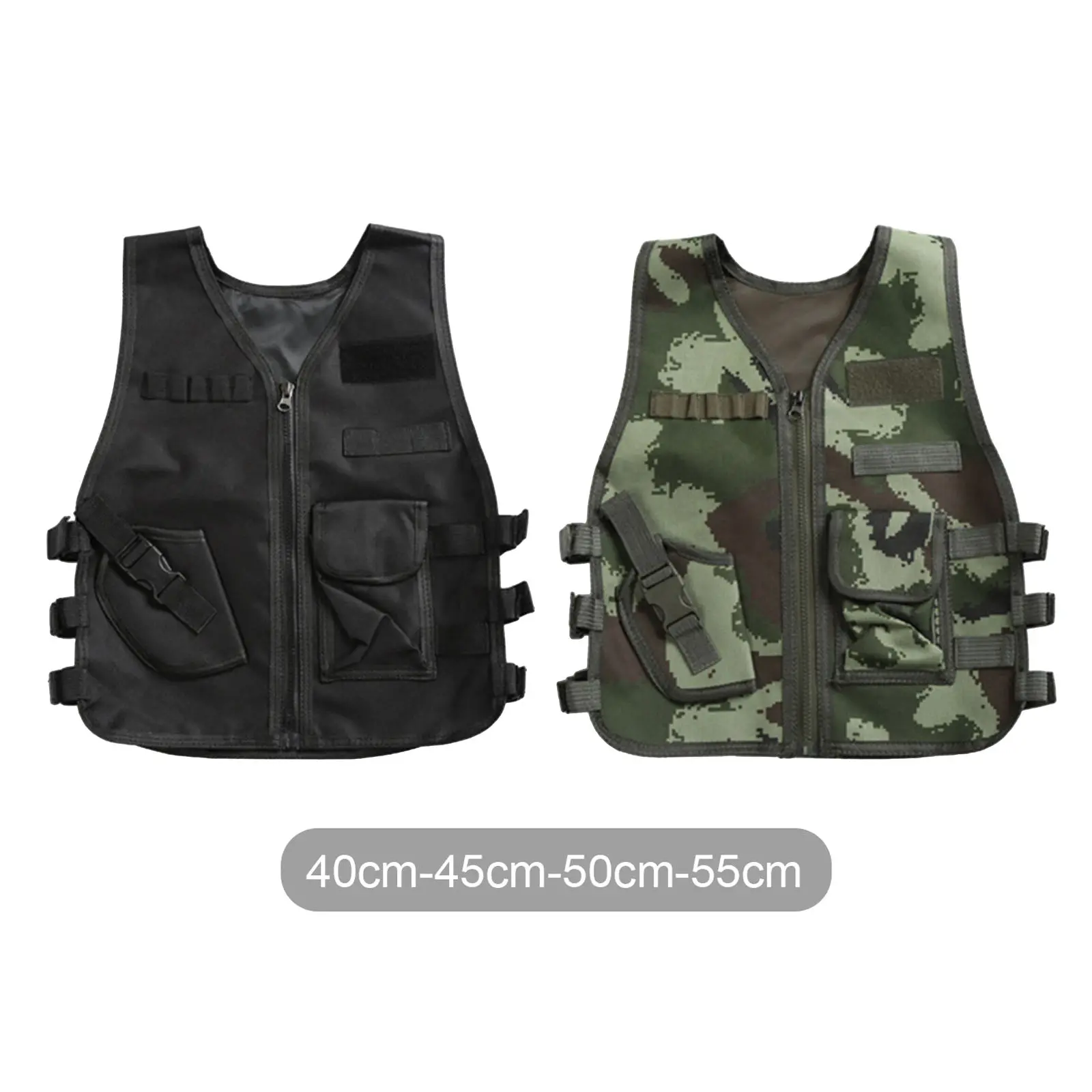 

Kid Military Tactical Vest Police Gaming Training Waistcoat Assault Gear Plate Carrier Holder Outdoor Camping Body Protector