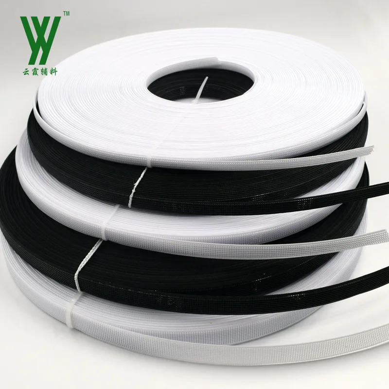 

50yards/lot 3-15mm Resin Black White Support Shaping Wedding Dress Garment Clothing Fishbone Tailor Sewing Accessories