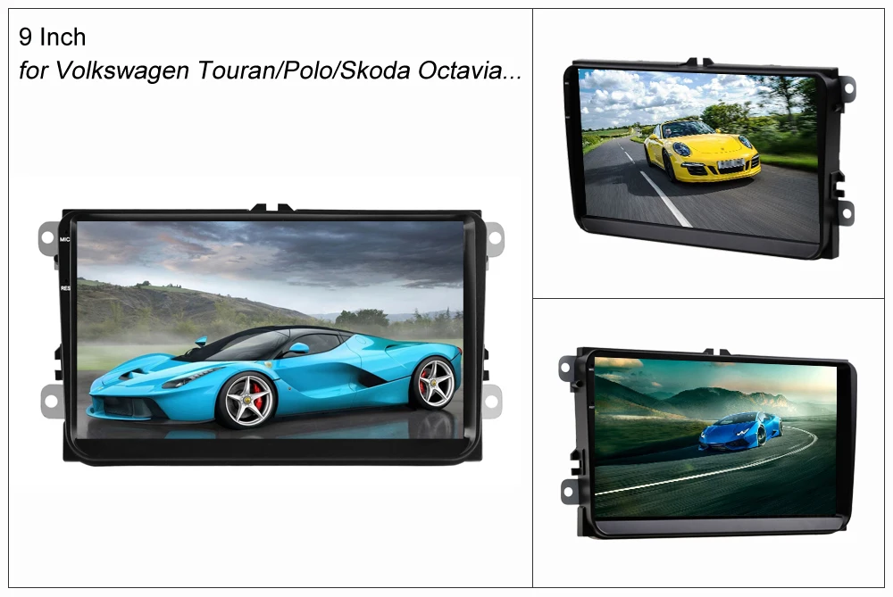 SINOSMART 1G/2G Автомобильный gps-навигатор для Volkswagen Touran/Jetta/Polo/Golf Skoda Octavia/Fabia/Superb/Rapid, 32EQ/4G опционально
