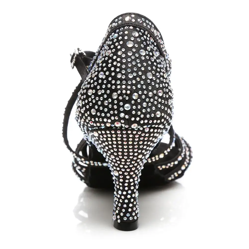 Туфли Стразы для латиноамериканских танцев женские туфли на высоком каблуке 6/7 5/8