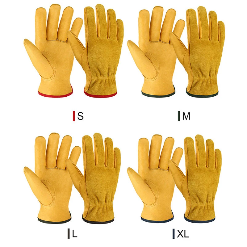 Садовые Перчатки из воловьей кожи унисекс теплые эластичные рабочие
