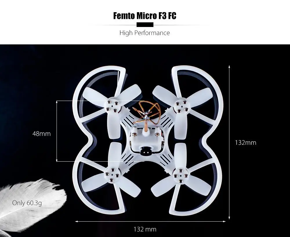 RCtown батарея для Emax babyhawk 85 мм Bullet 6A BLHeli_S Femto F3 AIO 5,8 Г 25 МВт VTX Mirco бесщеточный FPV Racer PNP/BNF