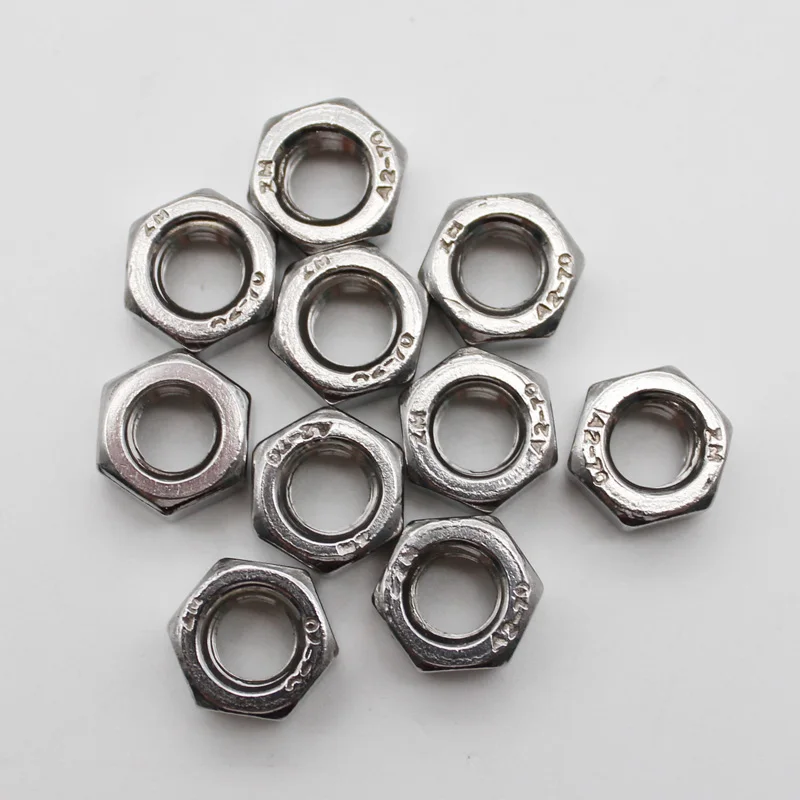 

25pcs M5 Hex Nuts 304 Stainless Steel