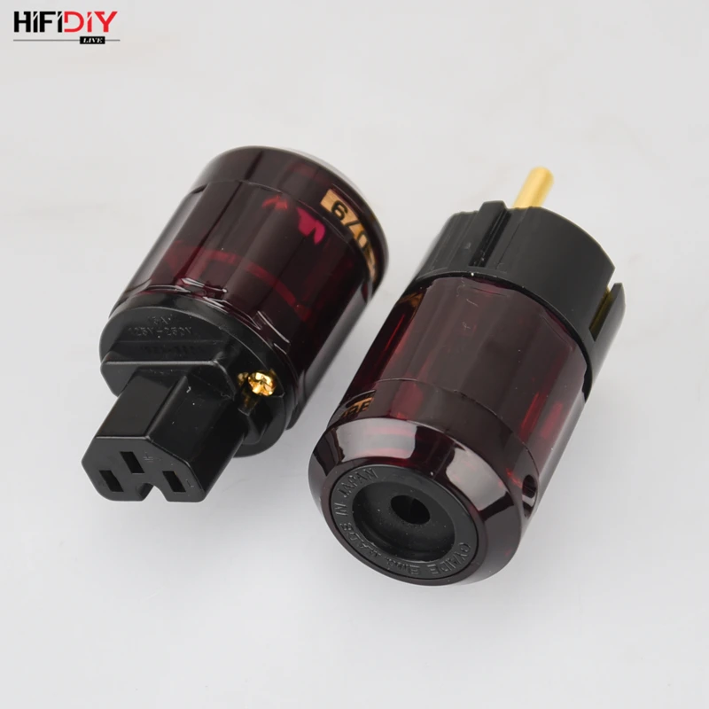 HIFIDIY LIVE EU/US/AU Чистая медь позолоченный разъем питания Хвост Разъем для HIFI аудио