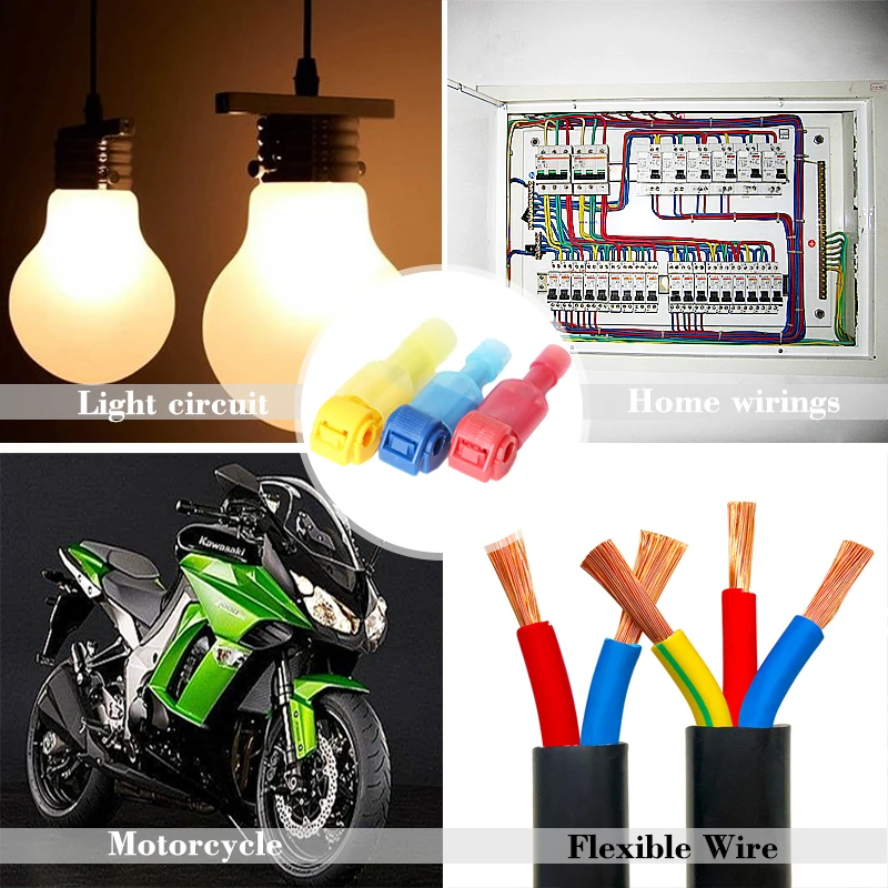

90Pcs(45set) Quick Electrical Cable Connectors Snap Splice Lock Wire Terminal Crimp Wire Connector Waterproof Electric Connector