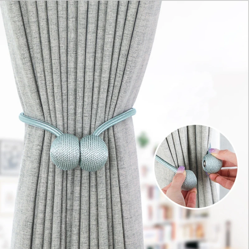 Магнитная пряжка для занавесок магнитная жемчужная веревка галстука Аксессуары