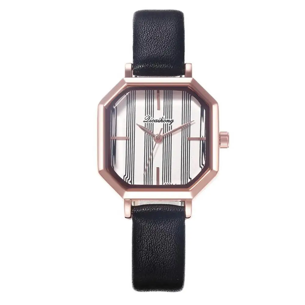 Горячая Распродажа женские квадратные часы креативные Модные Простые кварцевые