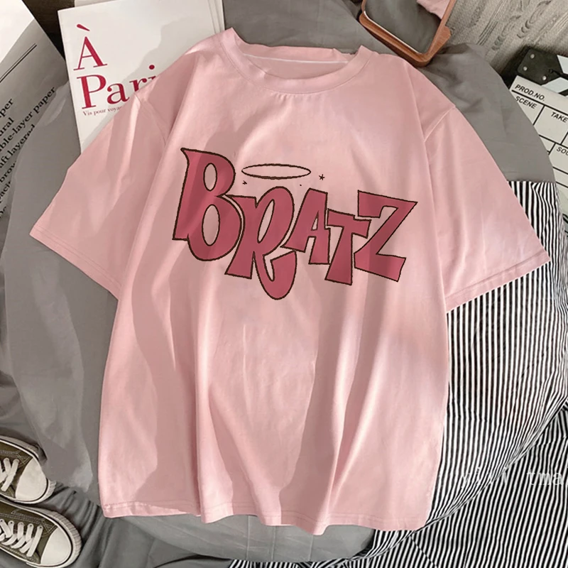 

Футболка женская с милым принтом Brazt Girl, модный топ в стиле Харадзюку улззанг, с коротким рукавом, одежда с графическим рисунком, лето 2021