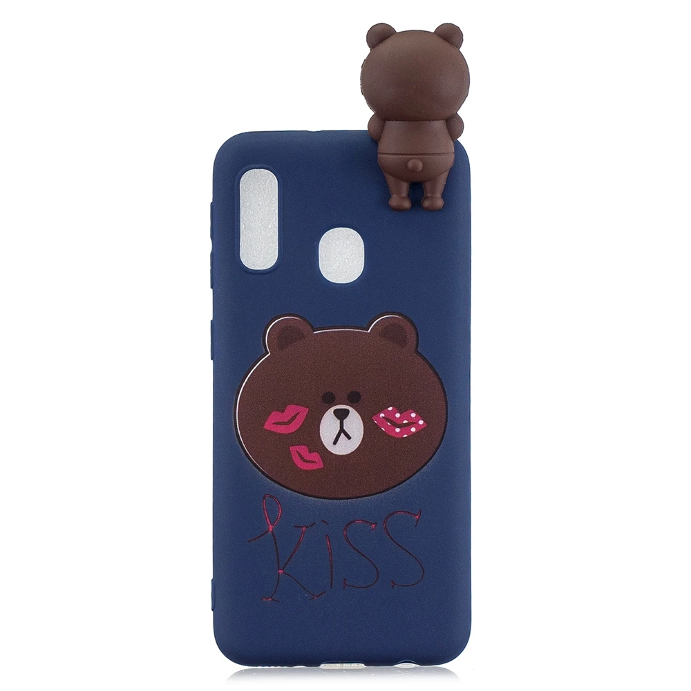 Чехол для Galaxy A40, для samsung A10, A20E, A30, A40, силиконовый чехол, 3D, кавайная панда, единорог, чехол для etui, samsung Galaxy A50, A70, чехол