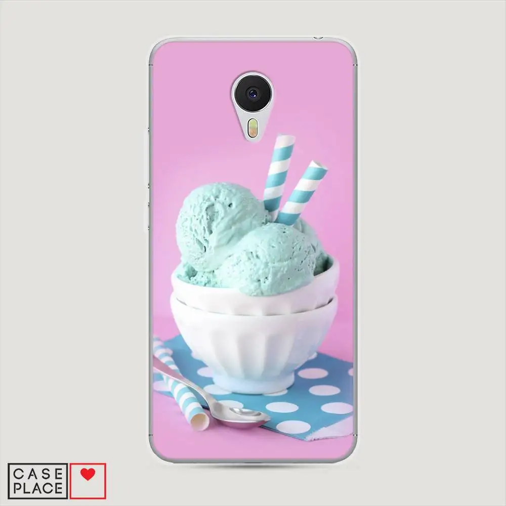 Чехол Силиконовый для Meizu M3 Мятное мороженое защитная накладка бампер тонкая