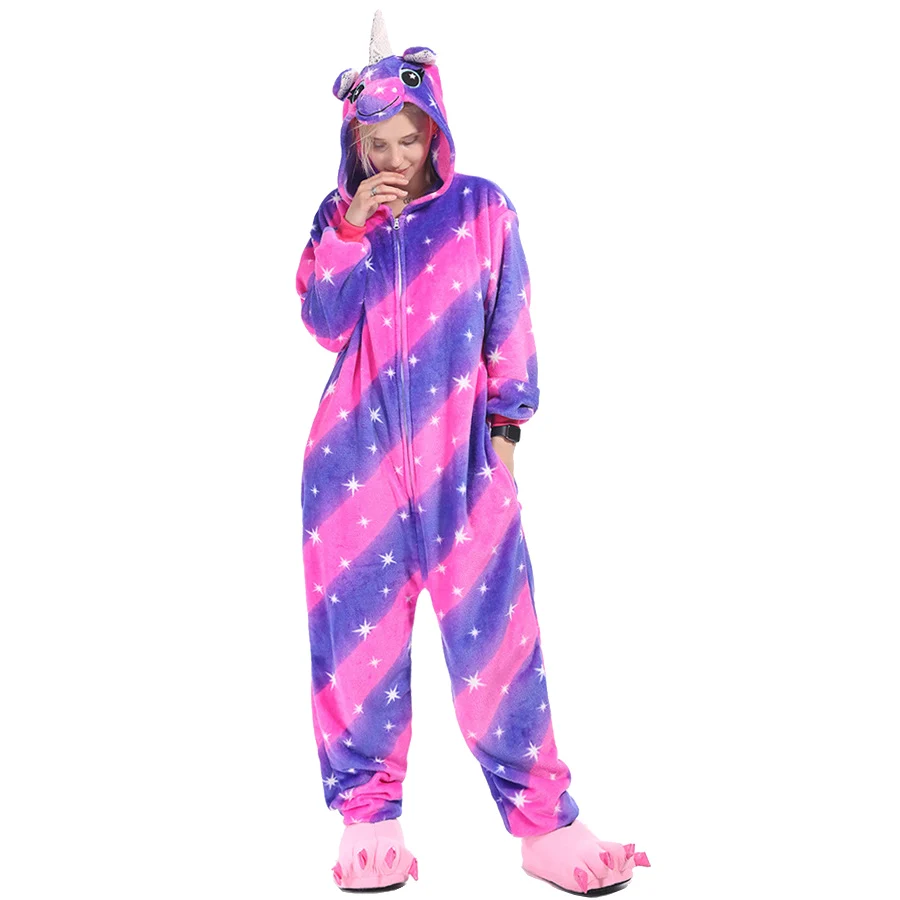 Кингуруми Акула Пикачу Onesie взрослых женщин животных пижамы набор фланелевые теплые мягкие пижамы зимний комбинезон пижамы Косплей - Цвет: as picture