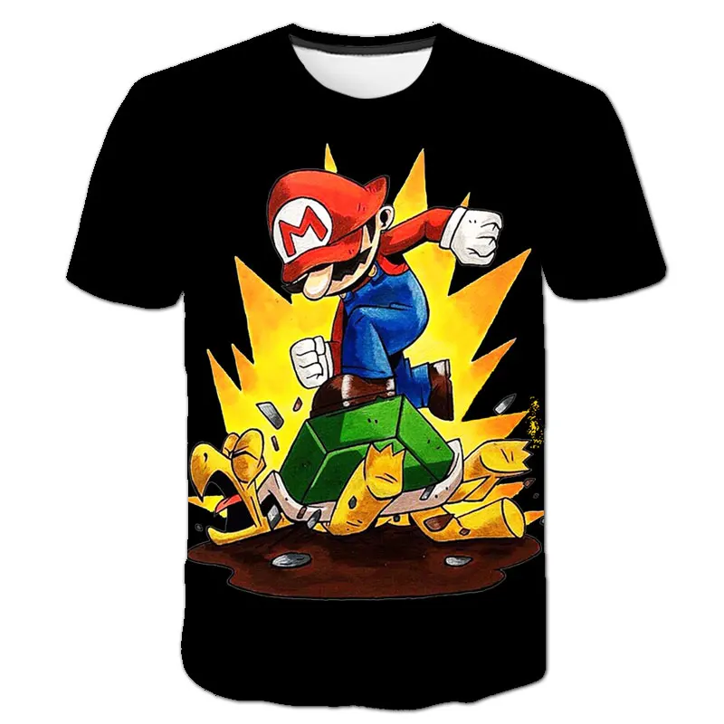 

2021 Summer Boy Clothes Girls Shirts 3D Cartoon Printed Children Clothing Baby Boys T shirt Kid Girl Tops Tee Sonic Shirts