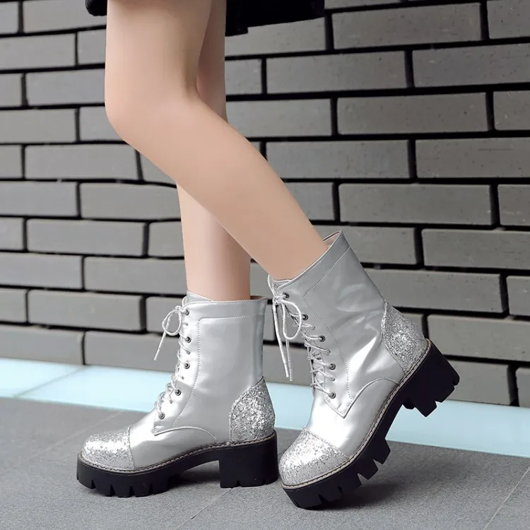 Ботинки большого размера Женская обувь Ботильоны для женщин Женские ботинки с