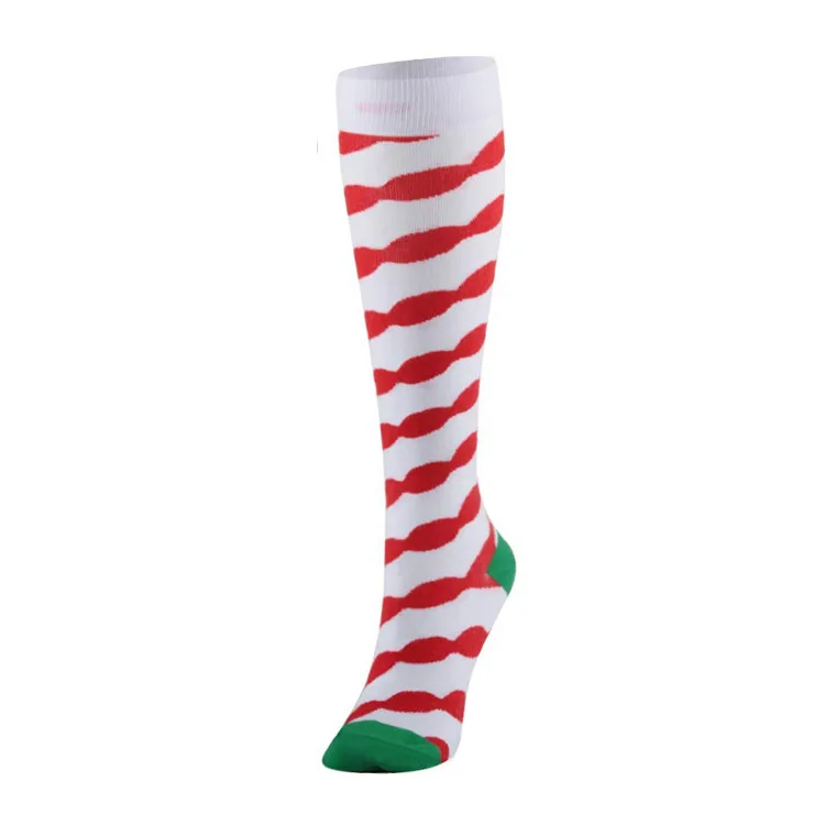 Christmas Compression Socks 6 Pairs Per Set Christmas Sport Sock Christmas Gift