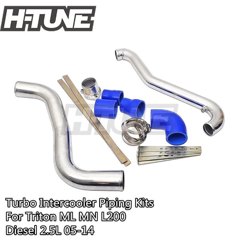 

Aluminum Polished Turbo Intercooler Piping Kits for Triton ML MN L200 Diesel 2.5L 05-14