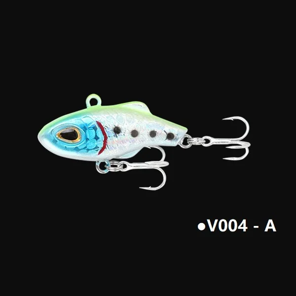 V004 - A Новинка, высокое качество, маленькие Мини приманки VIB, 35 мм, с вибрацией и подсветкой, жесткая приманка, Свинг, раковина, кренкбейт, бионическая, Реалистичная, эффективная приманка - Цвет: V004 - A