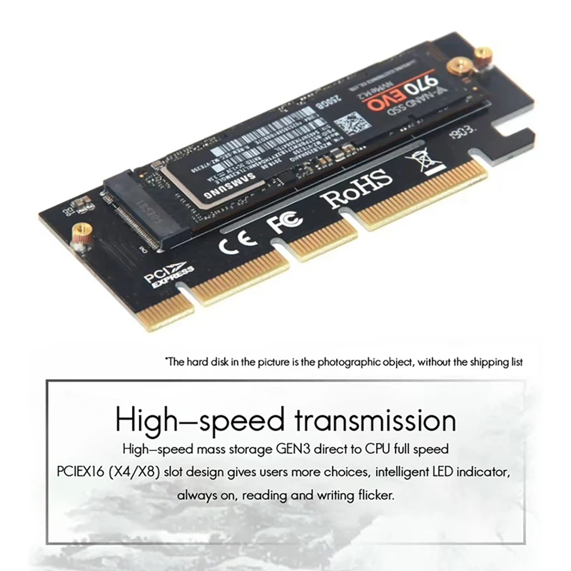 Адаптер NVME M.2 для PCIE3.0X4/X8/X16 SSD карта M2 NGFF | Компьютеры и офис