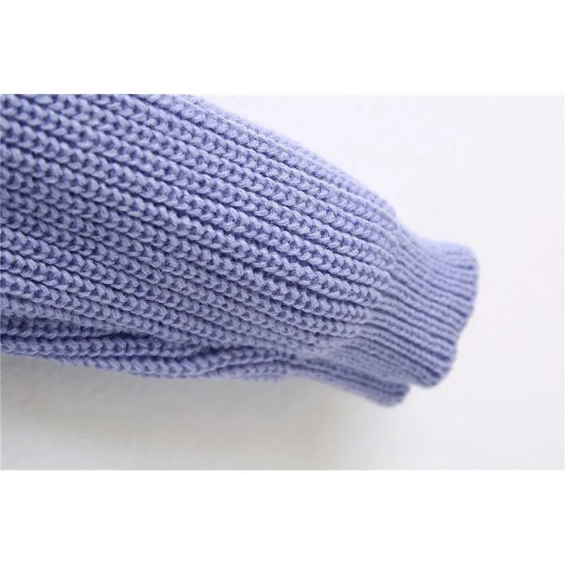 

2020 Women Fashion Solid Loose Knitted Cardigan Sweater Vintage V Neck Long Sleeve Single Breasted Sweaters Chic Jumpers