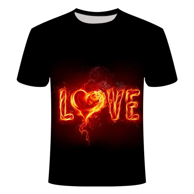 TX068 Blue Flaming tshirt Men/Women t shirt 3d t-shirt Casual Tops Anime Streawear Short Sleeve Tshirt Asian Plus-Size men's clothing - Цвет: TX068