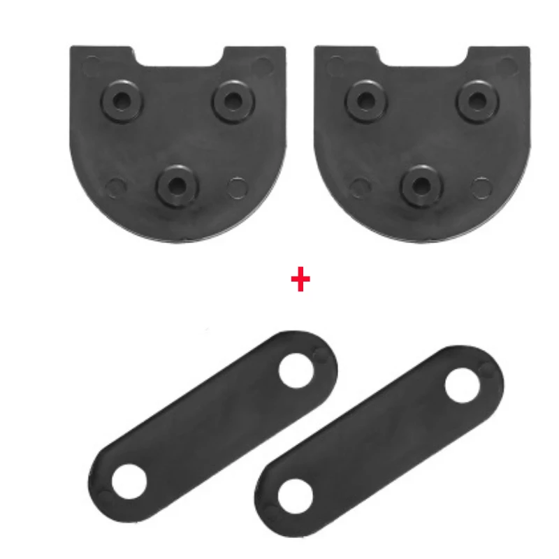 black 10 задних брызговиков, подставки, прокладки для Xiaomi M365, обновление, 3D печать, модификация для 10 дюймов, M365, комплект колес/подставка для ног - Цвет: black