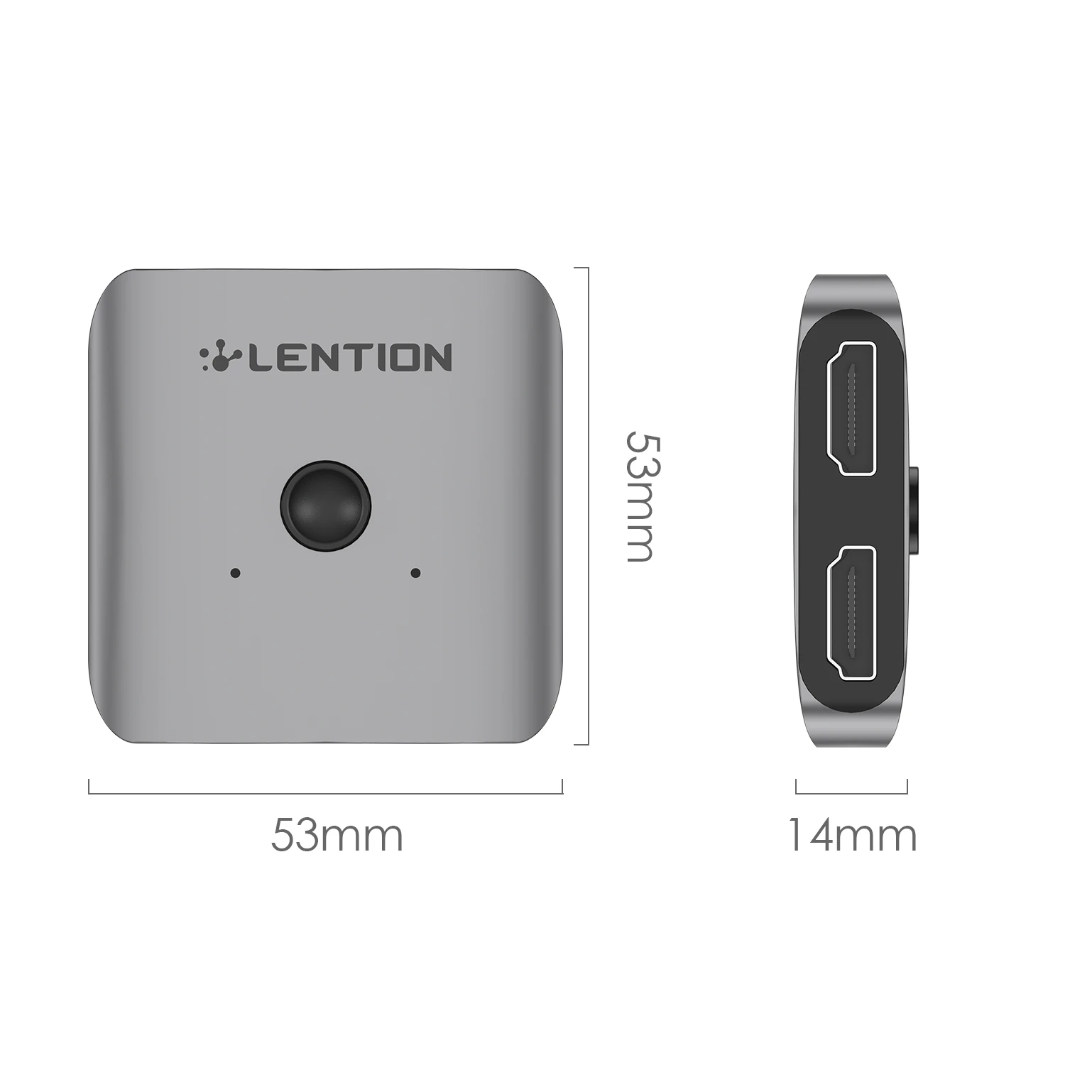 Алюминиевый разветвитель 4K @ 60 Гц hdmi двунаправленный HDMI переключатель 1 вход 2