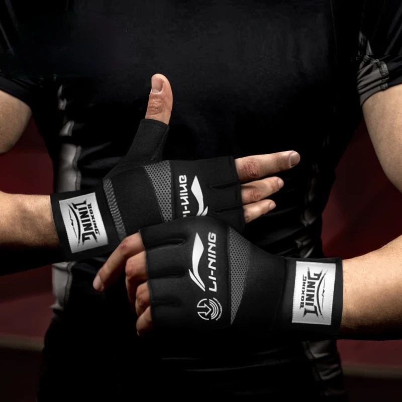 

Боксерские тренировочные перчатки Sanda для мужчин и женщин, Мужские боксерские перчатки без пальцев, полная борьба, боксерская сумка