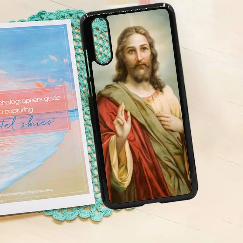 

Jesus retro art pattern luxury high quality Phone Case PC for iPhone 11 12 pro XS MAX 8 7 6 6S Plus X 5S SE 2020 XR