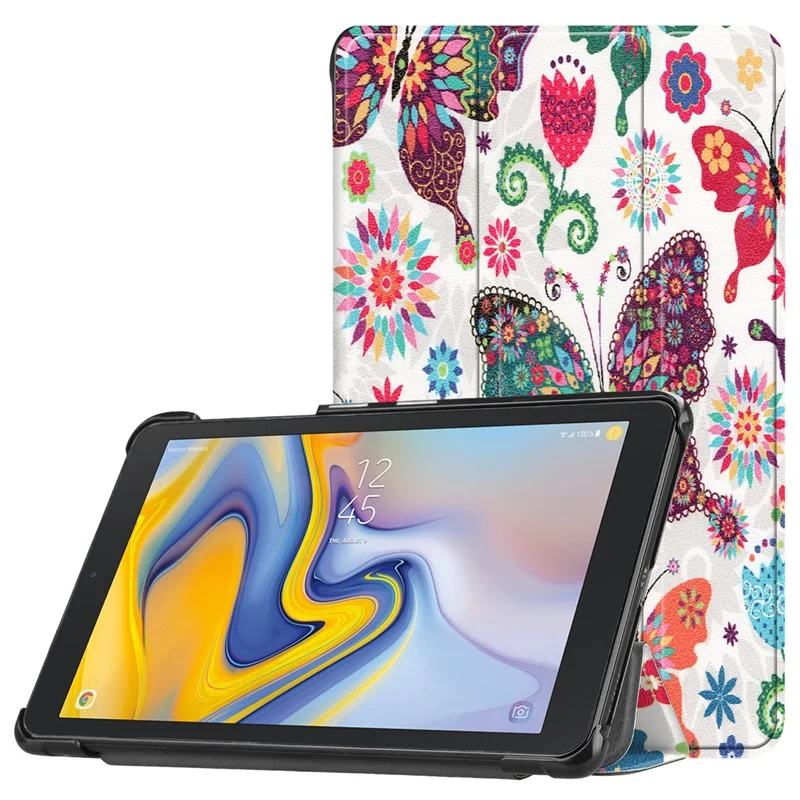 Чехол-книжка с подставкой для samsung Galaxy Tab A 8,0 T387 SM-T387 8,0 дюймов, треугольная крышка, чехол для планшета+ пленка+ ручка