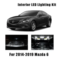 13pcs white bulbs car led interior reading ceiling light kit fit for mazda 6 2014 2017 2018 2019 trunk cargo door license lamp