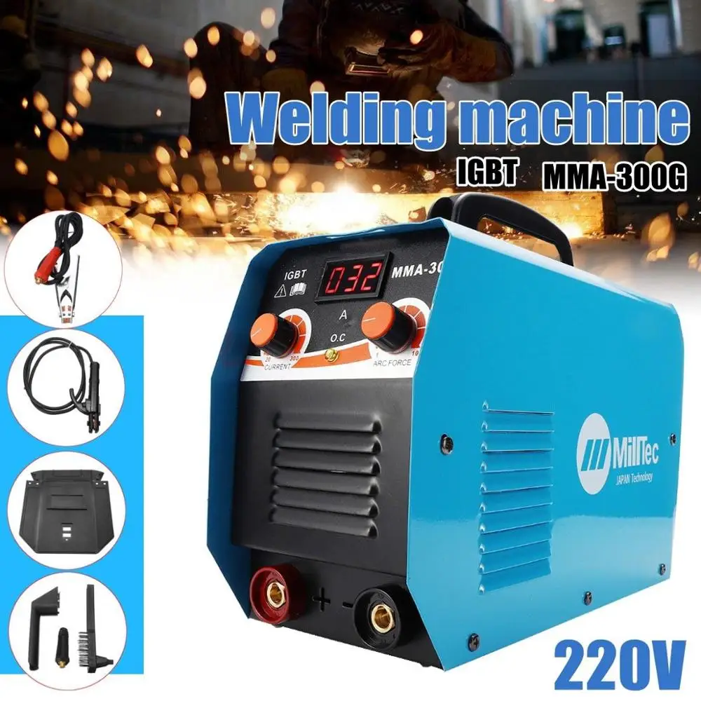 

220V MMA-300 IGBT Electrode Inverter Welding Machine With LCD Digital Ampermeter