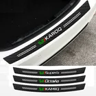 Мутипы, наклейки на багажник из углеродного волокна, аксессуары для skoda superb Fabia Octavia Rapid Superb Yeti Kamiq Scala Karoq KODIAQ
