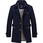 Куртка мужская повседневная, однотонный тренчкот, модная брендовая ветрозащитная верхняя одежда, весна