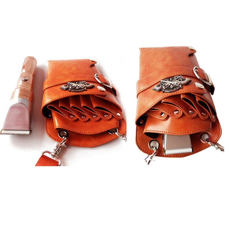 Черного цвета из искусственной кожи Парикмахерские ножницы мешок новых Ножницы