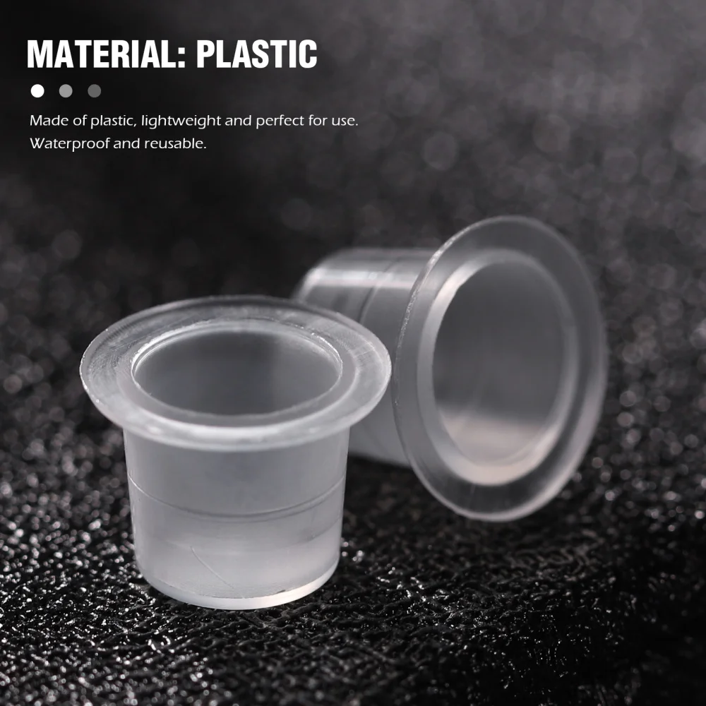 

ROSENICE 100pcs Pigment Containers Disposable Ink Holders for Machine Ink