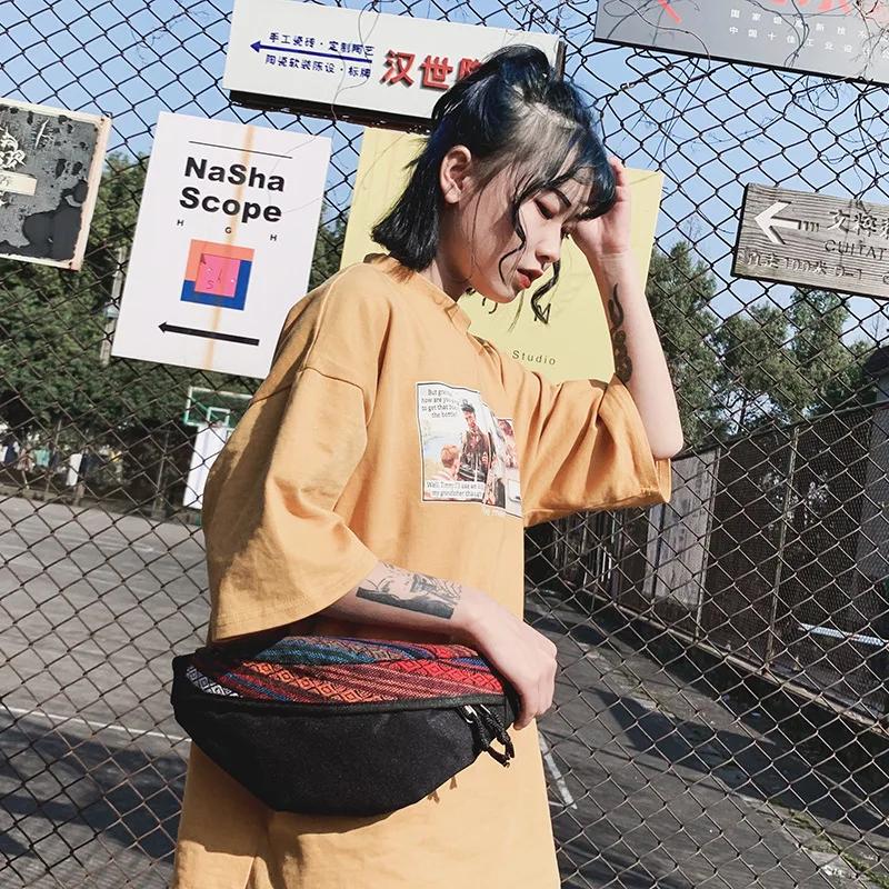 Youda оригинальный дизайн нагрудная сумка из текстиля Портативный мобильный