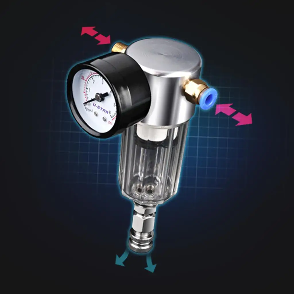 Регулятор давления воздуха воздушный компрессор фильтр масло-водяной сепаратор