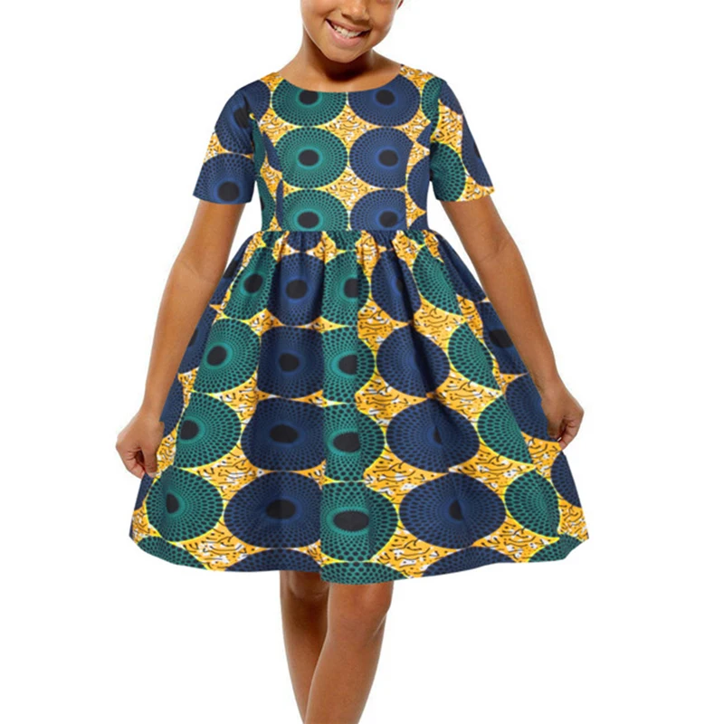 Детские африканские платья с принтом Дашики платье Анкары лето 2020 в богемном