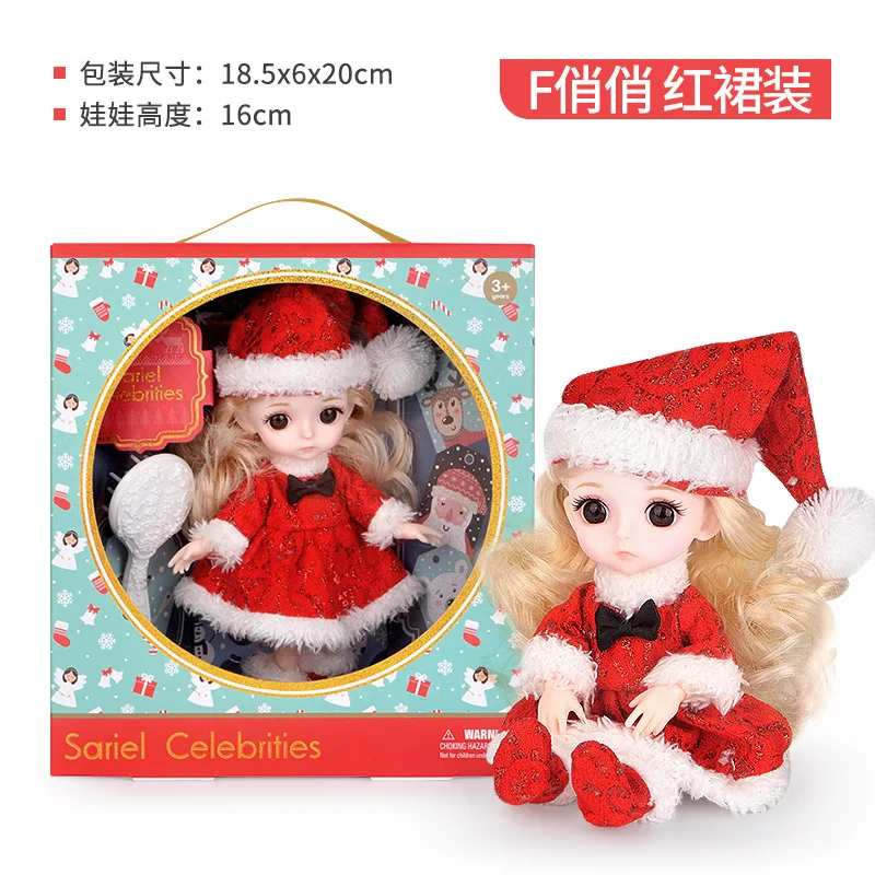 

13 Movable Jointed BJD Dolls Toys Mini Lovely 16cm Baby Girl Dress Up Fashion Dolls Play House Toy Kids Toys For Girls Gift