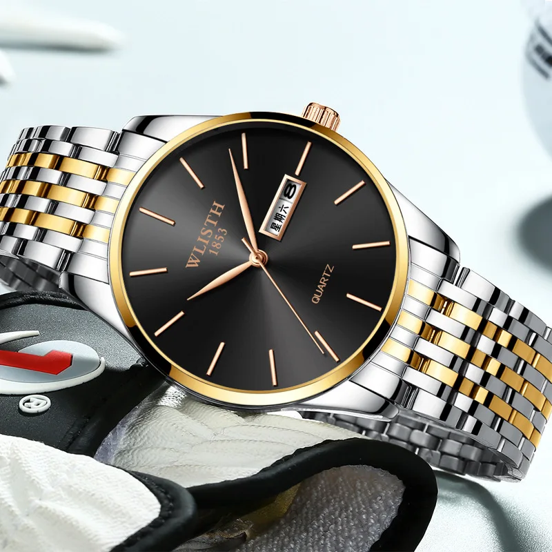 

Hot 2021 Luminous Waterproof Double Calendar Quartz Watch Manufacturers Wholesale Fashion New Business Quartz Watch Men's Watch