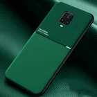 Чехол для Xiaomi Redmi Note 9 Pro, автомобильный магнитный держатель, силиконовый чехол для Xiaomi Redmi Note 9S Note9 9Pro, кожаный текстурный чехол