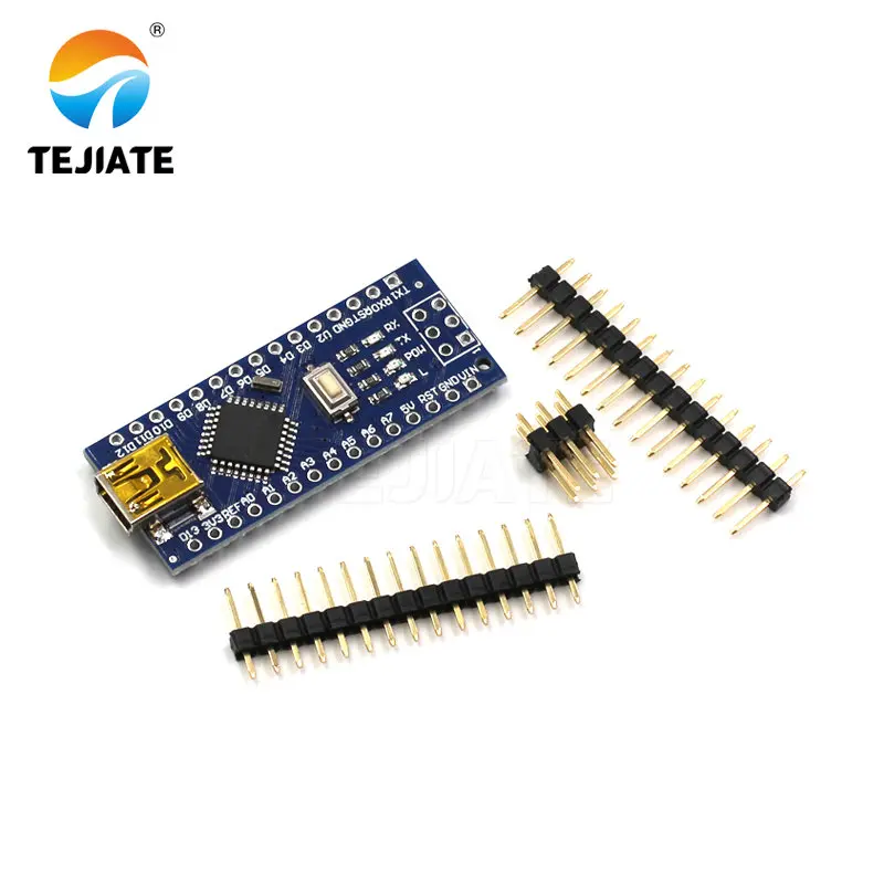 Модуль ATMEGA328P NANO-V3.0 с одним чипом USB к TTL CH340 улучшенная Модульная плата без сварки 1