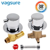 2345 way diverter thermostatic shower faucet split 2 piece thermostatic control valve for bathroom shower and shower column