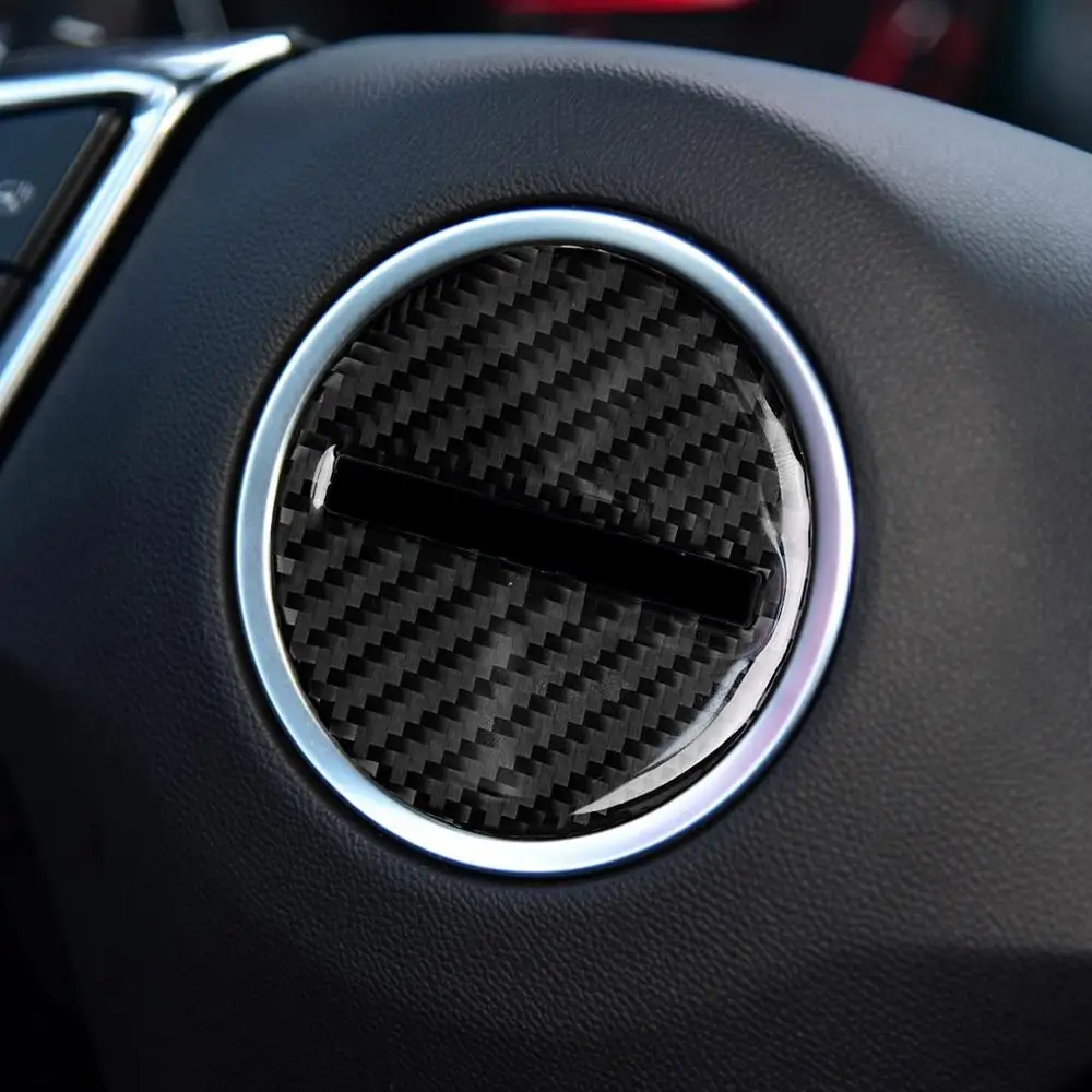 Car Carbon Fiber Center Steering Wheel Panel Trim Cover Sticker For Chevrolet Camaro 2017-2019 | Автомобили и мотоциклы