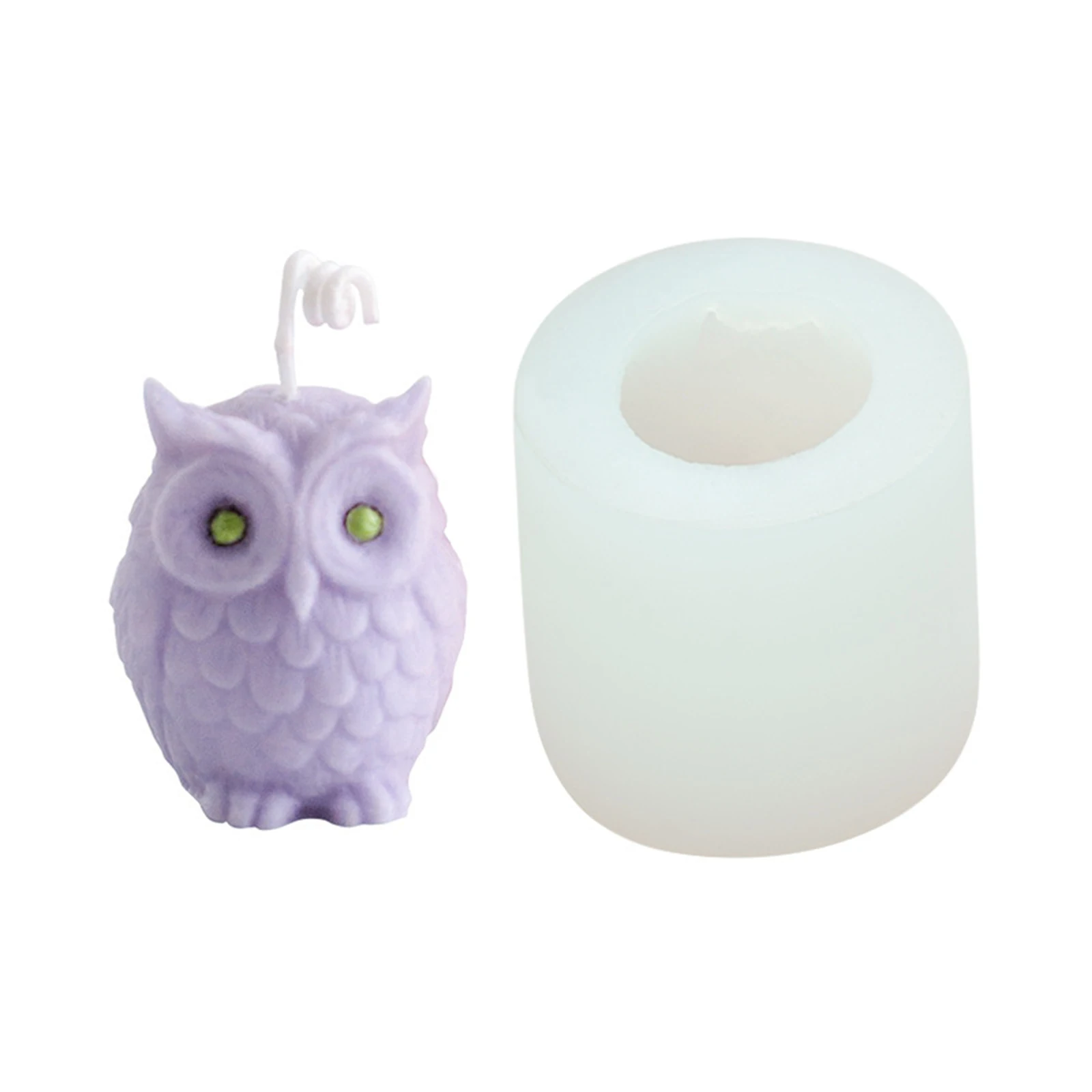 

Hot Owl Candle 3D Silicone Mold Creatives Aromatherapy Mold DIY Craft Supplies for Homemade Candle Mini Soap
