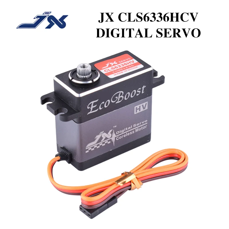 Servo Digital sin n&uacute;cleo JX CLS6336HV, engranaje de Metal de alto voltaje, 35KG, 7,4 V, para coche teledirigido 1/8 y avi&oacute;n de ala fija de 2000mm-0