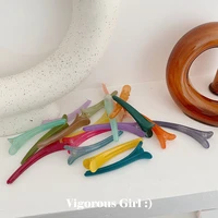 3 pcset gradient jelly color hairpins simple and versatile bangs clip summer outing wild and sweet hairpins