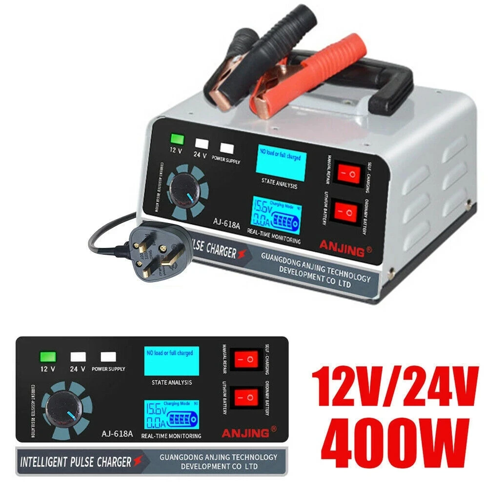 400w 12v24v car battery charger five stage repair charging 130v 250v fast charging winter automatic high power car charger free global shipping