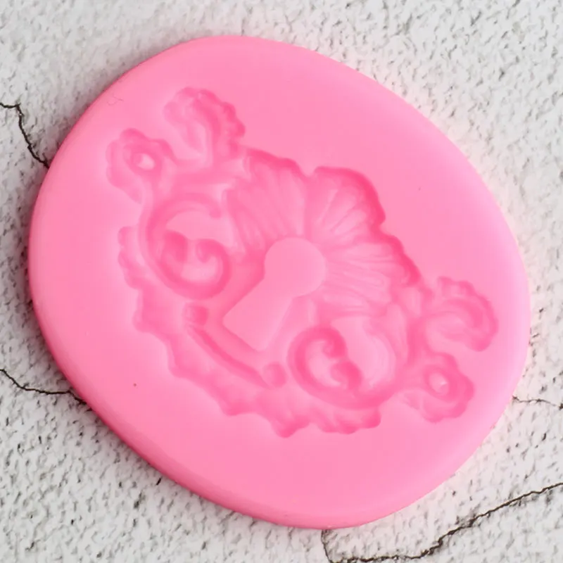 3D Замочная скважина торта границы силиконовые формы кекс сделай сам Топпер