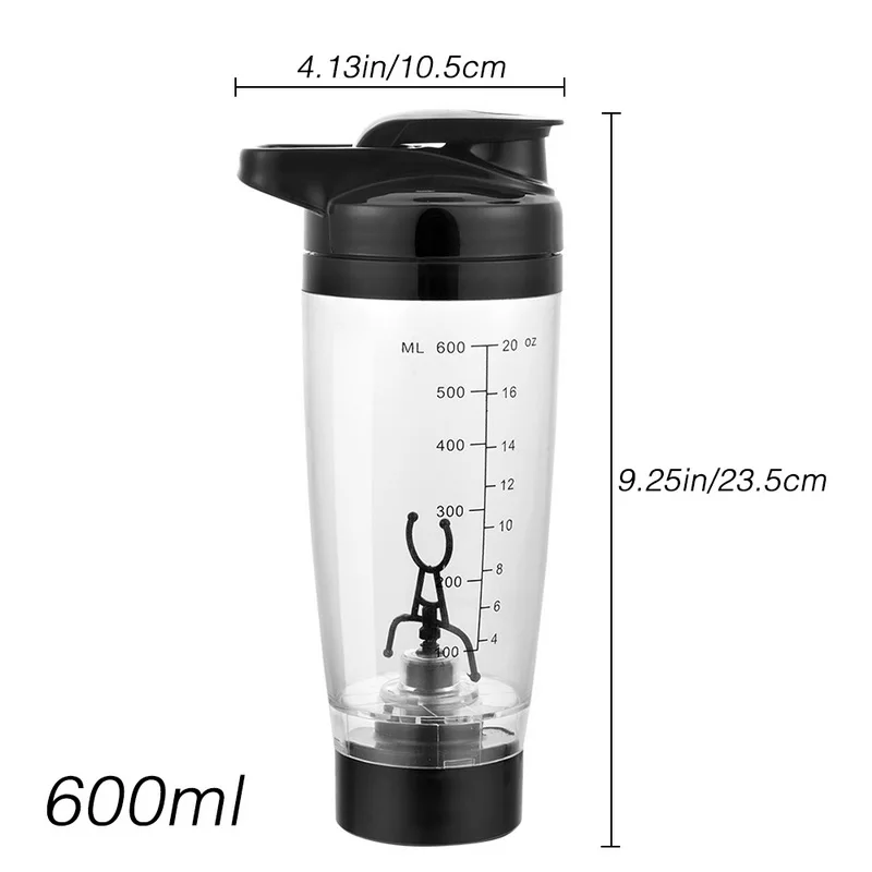 Горячая Sale600ml бутылка для воды портативная электрическая Автоматизация протеин автоматическое движение креативный Кофе Молоко умная бутылка для смешивания